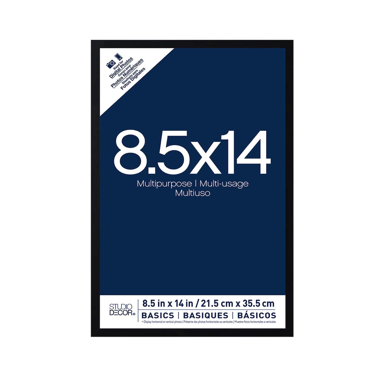 12 Pack: Black Multipurpose 8.5" x 14" Frame, Basics by Studio Décor®